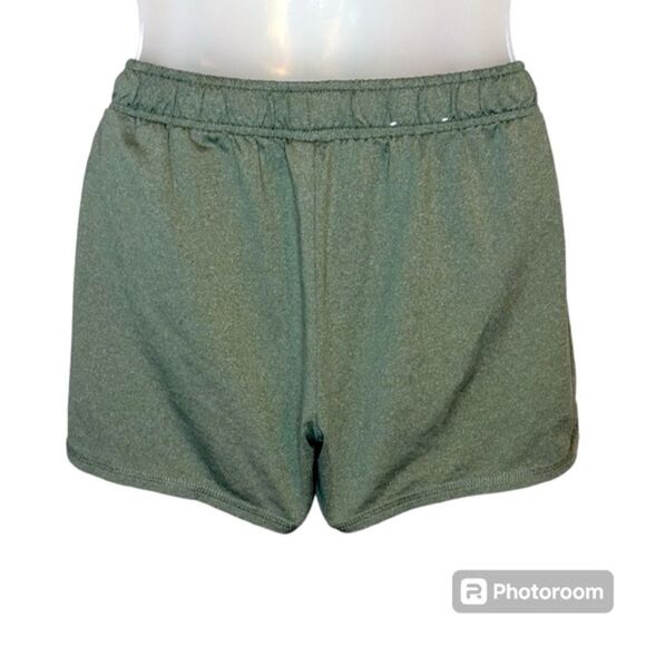 SO Juniors Olive Green Inset Mesh Running Shorts - Picture 3 of 8